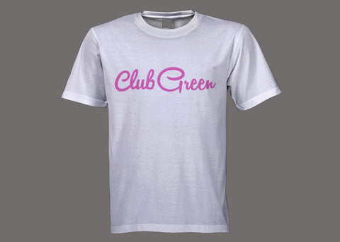 Club Green White/Pink Tee