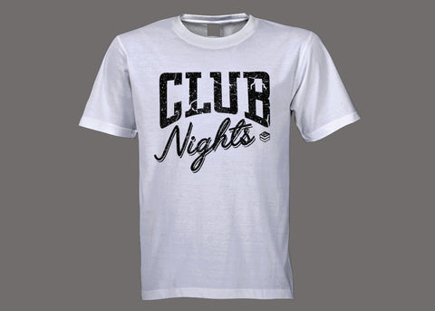 Club Stacks Club Nights White Tee
