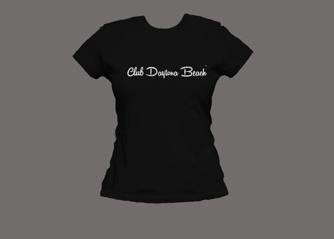Club Daytona Beach Womens Black Tee