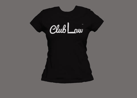 Club Law Womens Black Tee