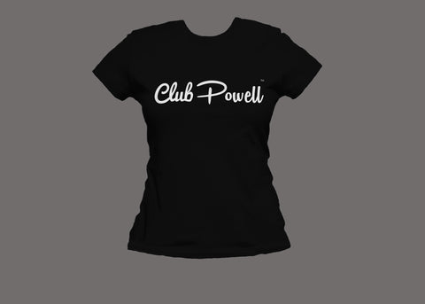 Club Powell Women's Black Tee