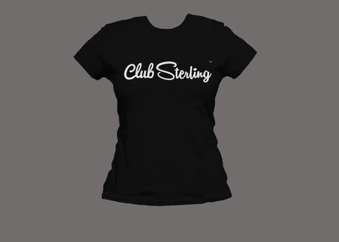 Club Sterling Womens Black Tee