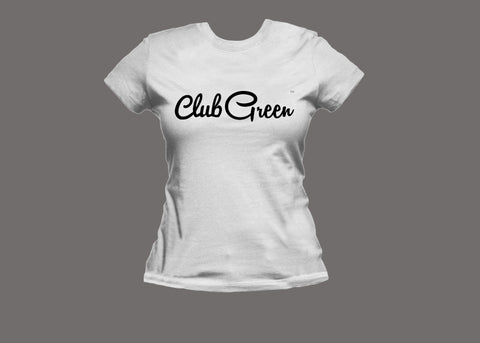 Club Green Womens White Tee