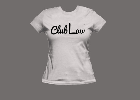 Club Law Womens White Tee